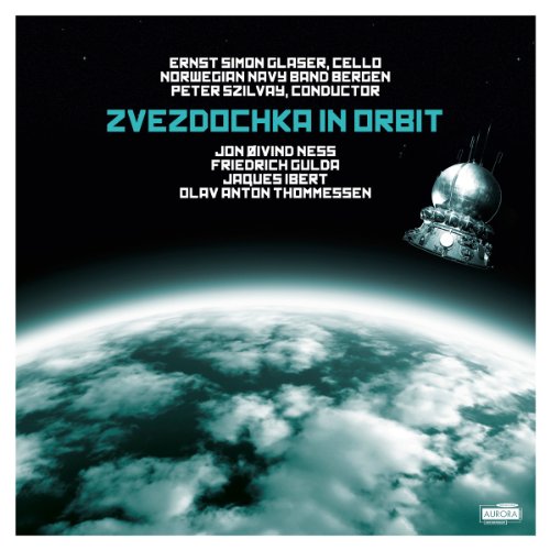 CD cover: Earth from space with a vintage-style satellite illustration.