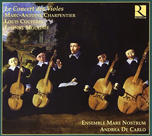 CD cover: Baroque musicians with viols, dark background, and text details.