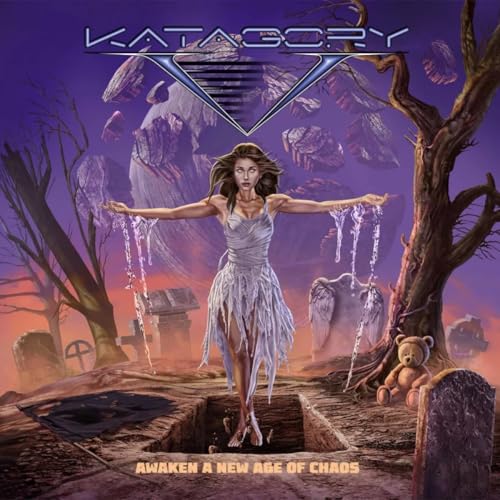 Album cover: woman with outstretched arms in a desolate, surreal landscape.