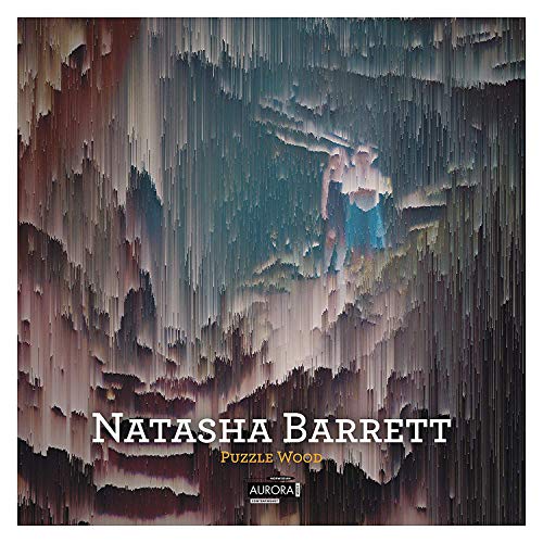 CD cover for Natasha Barrettās āPuzzle Woodā with distorted forest imagery.