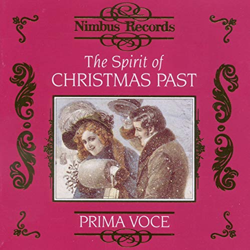 CD cover: Victorian couple in snowy scene, pink and gold ornate border.