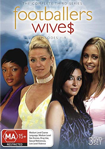 DVD cover for "Footballers' Wives" series three, featuring four women.