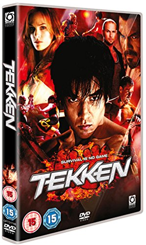 Tekken" DVD cover featuring a determined man and action-filled imagery.