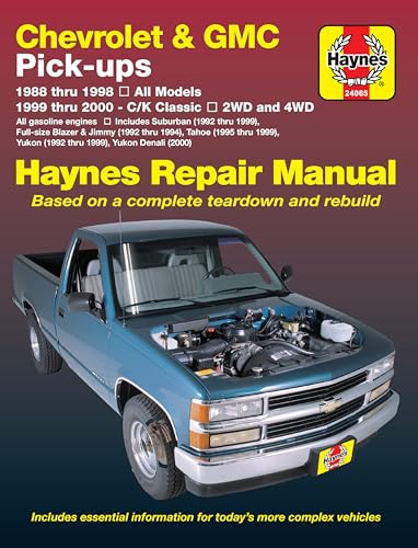 Chevrolet & GMC Pick Ups, 2WD & 4WD (88 - 00)
