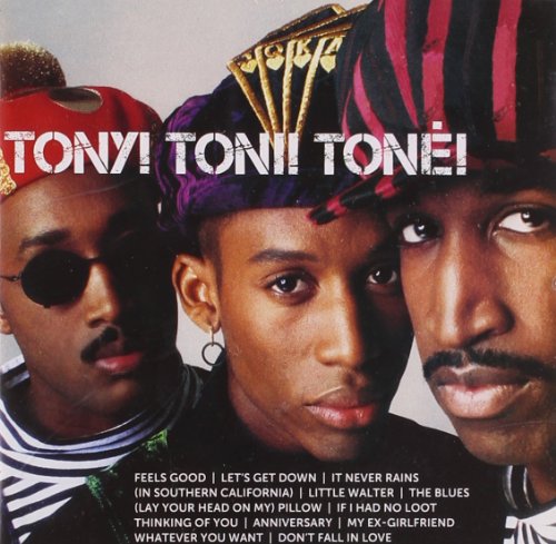 CD cover for Tony! Toni! Toné!'s "Icon" featuring three men in hats.