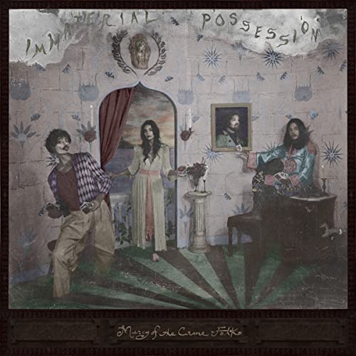 Album cover: three figures in a room with ornate details and candles.