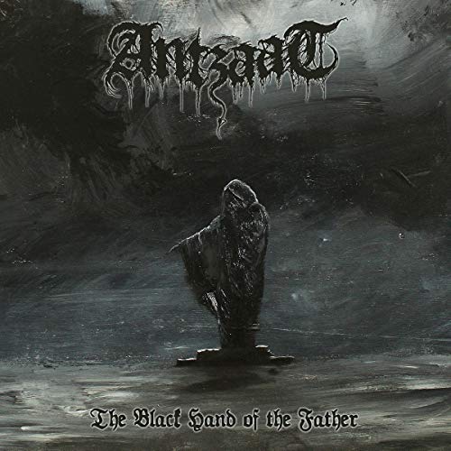 Dark album cover featuring a hooded figure against a smoky, grey background.