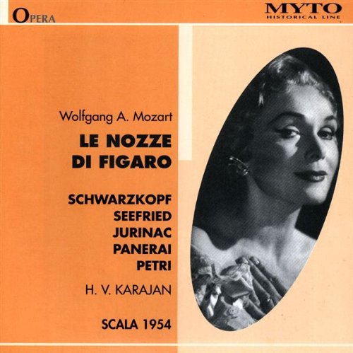CD cover for Mozart’s *Le Nozze di Figaro* featuring Elisabeth Schwarzkopf.