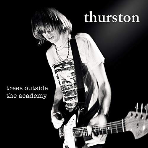 Black and white album cover featuring Thurston Moore playing guitar.
