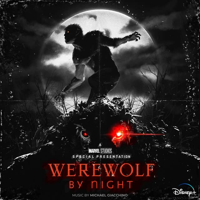 Werewolf by Night vinyl cover art featuring a monstrous figure under a full moon.