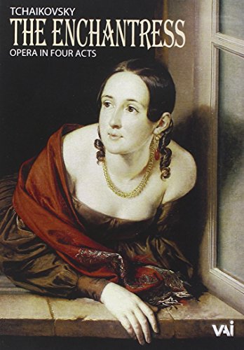 DVD cover for Tchaikovsky’s “The Enchantress” opera, featuring a painted portrait.