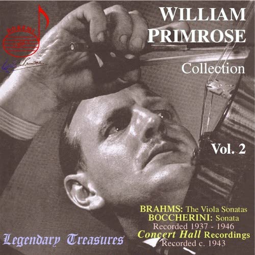 CD cover for William Primrose's "Collection, Vol. 2" with a violinist.