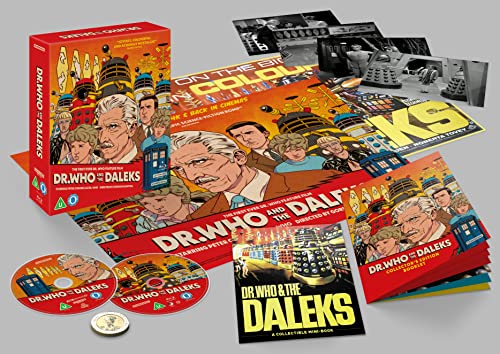 “Dr. Who And The Daleks” collector’s edition UHD Blu-ray box set with artwork.