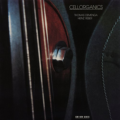 CD cover featuring a close-up of a cello with text: "Cellorganics".