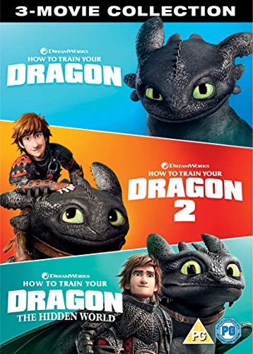 “How to Train Your Dragon” 1-3 DVD cover featuring Hiccup and Toothless.
