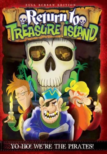 DVD cover art featuring three cartoon pirates in front of a large skull.