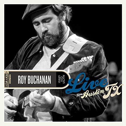 Black and white album cover featuring Roy Buchanan playing guitar.