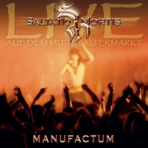 Live music album cover featuring a band performing to a cheering crowd.