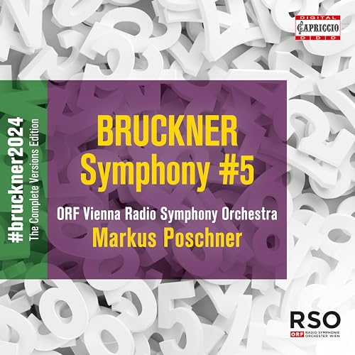 CD cover for Bruckner’s Symphony No. 5 by Markus Poschner.