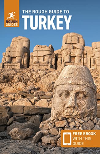 Book cover for The Rough Guide to Turkey featuring ancient stone statues on Mount Nemrut.