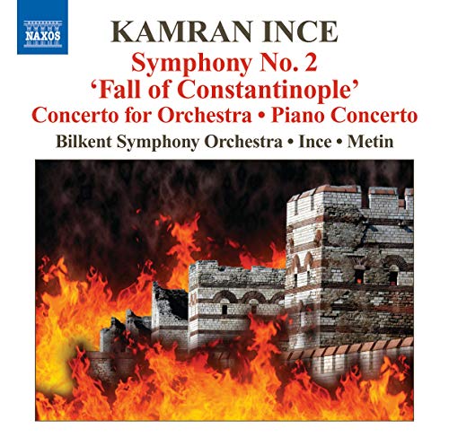 CD cover: burning castle ruins with composer’s name and title.