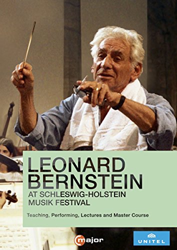 Leonard Bernstein conducting, DVD cover for "Bernstein At Schleswig-holst.