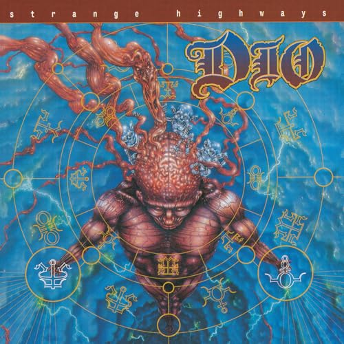 Album cover art featuring a muscular, brain-like figure against a blue, mystical geometric background.