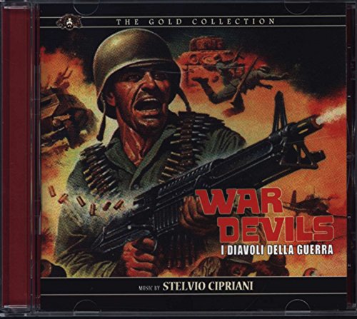 CD cover for "War Devils" soundtrack featuring a soldier with a machine gun.