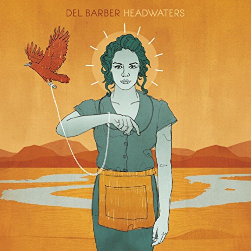 CD cover: illustrated woman with bird on a string, desert background.