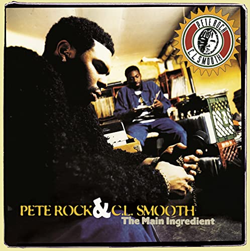 Album cover featuring Pete Rock and C.L. Smooth in a studio with music equipment.