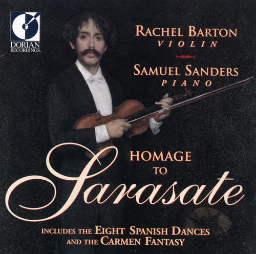CD cover featuring violinist Rachel Barton and pianist Samuel Sanders.
