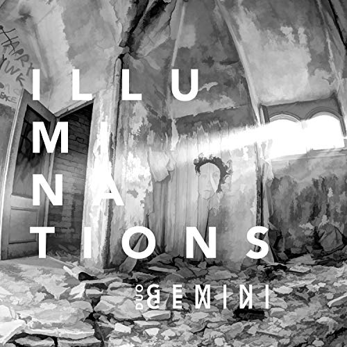 CD cover for Duo Gemini’s “Illuminations” with a decaying room image.