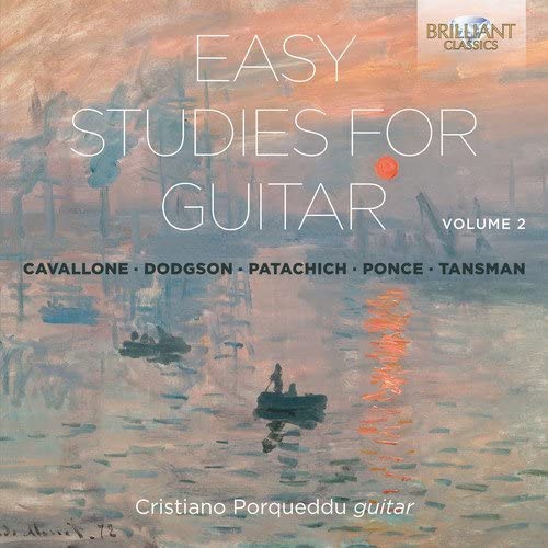 CD cover for “Easy Studies for Guitar Volume 2” by Cristiano Porqueddu.