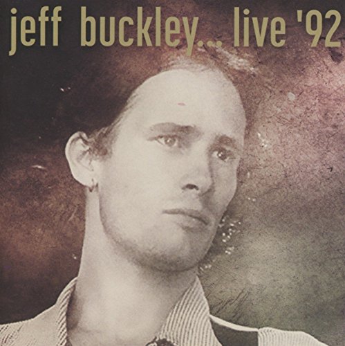 Jeff Buckley’s “Live ‘92” album cover featuring a portrait of the artist.