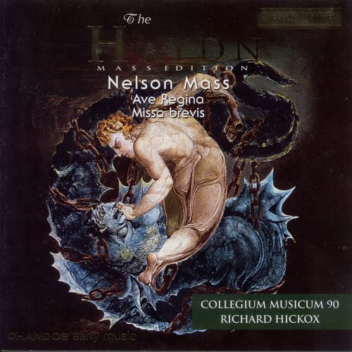 CD cover: Renaissance painting of a man with a sea monster, Haydn’s music.