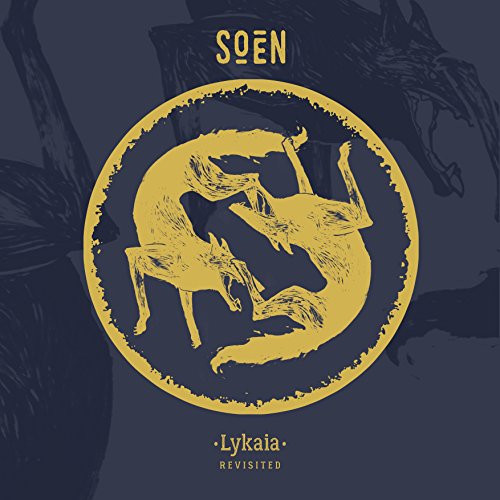 CD cover: Golden illustration of wolves within a circular frame.