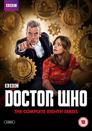 Doctor Who Series 8 DVD cover featuring the Twelfth Doctor and Clara Oswald.