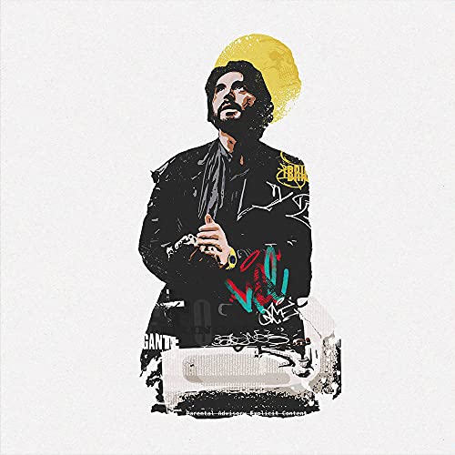 Album cover for "Eto Brigante" featuring a man with a halo and graffiti.