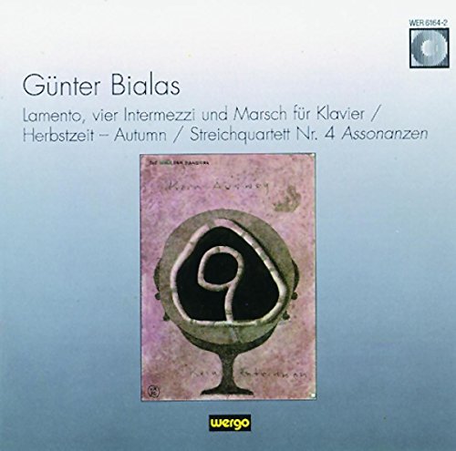 CD cover for Günther Bialas' "Bialas: Quartets" with abstract art.