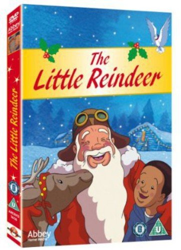 DVD cover for "The Little Reindeer" featuring a reindeer and Santa.