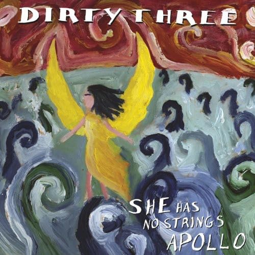 Painted album cover featuring a winged figure amidst swirling blues and reds.