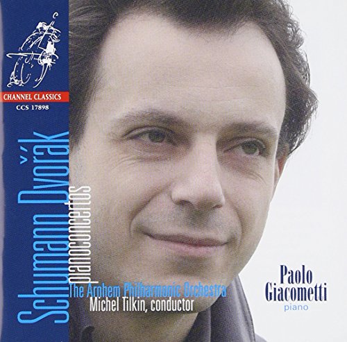 CD cover featuring pianist Paolo Giacometti and blue text on a dark background.