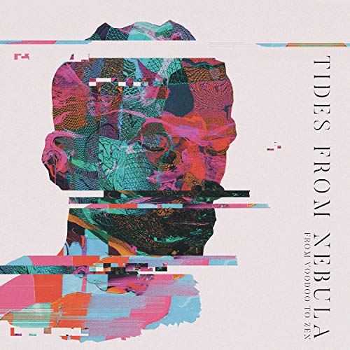 CD cover with abstract, colorful skull and glitching effect.