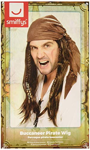 Smiffy's Buccaneer Pirate Wig - Brown