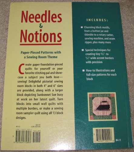 Needles and Notions : Paper-Pieced Patterns with a Sewing Room Theme