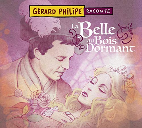 CD cover featuring Gérard Philipe and Sleeping Beauty illustration.