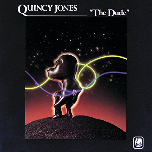 Album cover for Quincy Jones’ “The Dude” featuring a stylized figure.