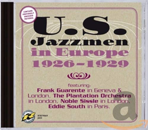 CD case displaying “U.S. Jazzmen in Europe 1926-1929” with text and logos.