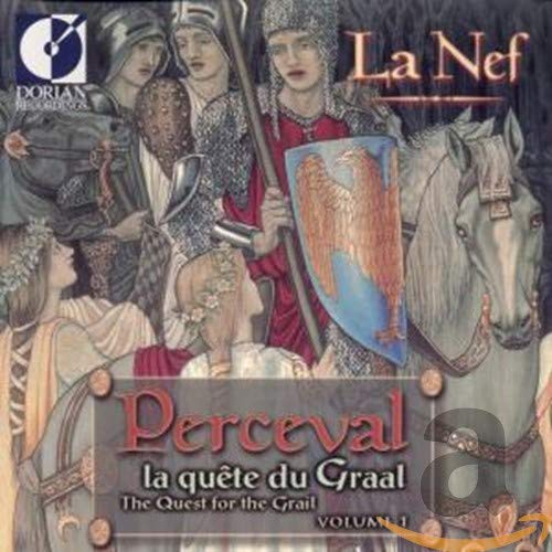 CD cover depicting medieval figures with knights, horses, and a shield.