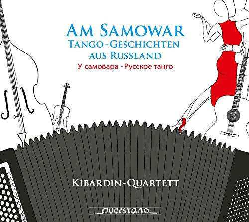 CD cover: black and white illustration of musicians playing tango.